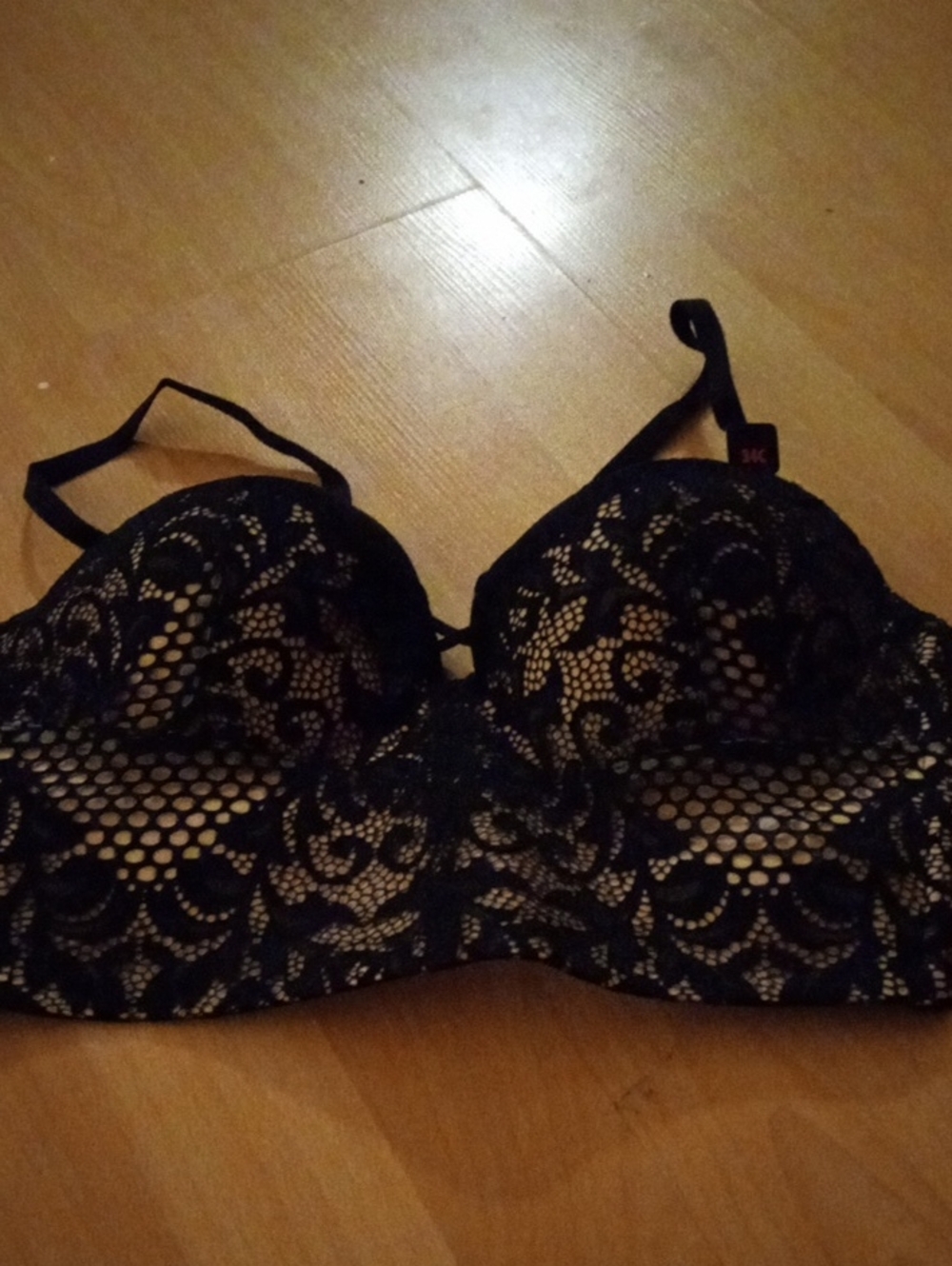 Black Lace Push-Up Bra - Women Intimates